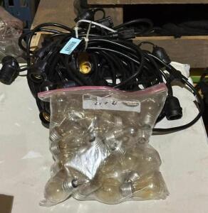 (2) SETS OF BISTRO LIGHTS