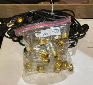 (2) SETS OF BISTRO LIGHTS