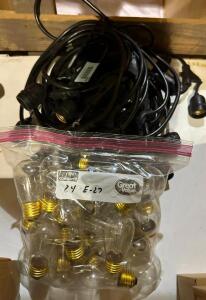 (2) SETS OF BISTRO LIGHTS