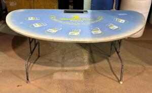 FOLDING POKER TABLE