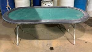FOLDING POKER TABLE