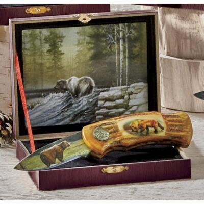 Bear Wildlife Collector Knife