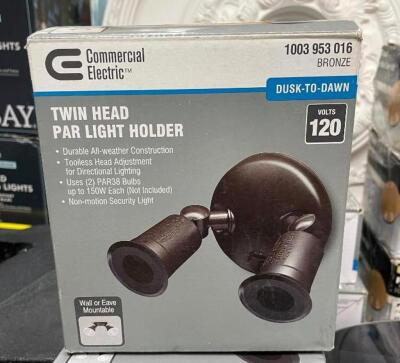 TWIN HEAD PAIR LIGHT HOLDER (2 PACK)