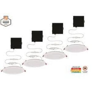 (2) ULTRA SLIM 6 IN. COLOR SELECTABLE NEW CONSTRUCTION AND REMODEL CANLESS RECESSED INTEGRATED LED KIT (4-PACK)