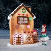 8 FT Lit Inflatable Gingerbread House