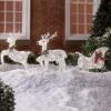 Lighted Reindeer and Sleigh Set