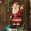 Lit Burlap Santa Lawn Decor