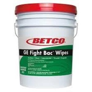 DESCRIPTION: (1) GE FIGHT BAC WIPES BRAND/MODEL: BETCO SIZE: 5 GALLON RETAIL$: $177.99 EA QTY: 1