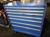DESCRIPTION: (1) ROLLING TOOL BOX CABINET BRAND/MODEL: LISTA INFORMATION: BLUISH GREY, 7 DRAWER SIZE: 41" X 48" X 23" RETAIL$: $2835.99 EA QTY: 1 - 3