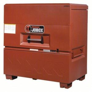 DESCRIPTION: (1) PIANO-STYLE JOBSITE BOX BRAND/MODEL: CRESCENT JOBOX #55KR32 INFORMATION: BROWN, PADLOCKABLE SIZE: 31" D X 48" W X 51" H RETAIL$: $191