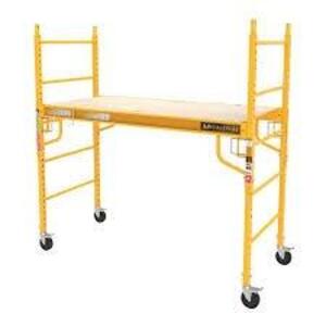 DESCRIPTION: (1) BAKER SCAFFOLD BRAND/MODEL: METALTECH INFORMATION: YELLOW, 1100 LB CAPACITY SIZE: 6' RETAIL$: $480.00 EA QTY: 1