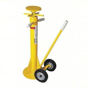 DESCRIPTION: (1) TRAILER STABILIZING JACK BRAND/MODEL: DAYTON #1F144 INFORMATION: YELLOW, SPIN TOP, 40000 LB CAPACITY SIZE: 39" RETAIL$: $329.43 EA QT