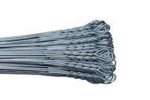 DESCRIPTION: (1) BUNDLE OF APPROX (50) BALE TIES BRAND/MODEL: ACCENT WIRE PRODUCTS #38D182 INFORMATION: GALVANIZED, 12 GA WIRE GAUGE, 0.106 IN WIRE DI