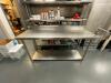 72" X 24" STAINLESS TABLE W/ 4" BACK SPLASH. - 8