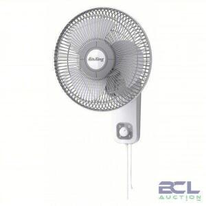 DESCRIPTION: (1) WALL MOUNT FAN BRAND/MODEL: AIR KING #4C630 INFORMATION: WHITE SIZE: 12 IN BLADE DIA, OSCILLATING, 3 SPEEDS, 700/800/940 CFM RETAIL$: