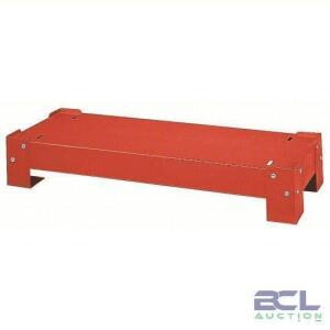 DESCRIPTION: (2) BASE FOR BIN STORAGE UNIT BRAND/MODEL: DURHAM #5JEN7 INFORMATION: RED SIZE: 12 1/2" x 33 3/4" x 5 3/4" RETAIL$: $107.36 EA QTY: 2