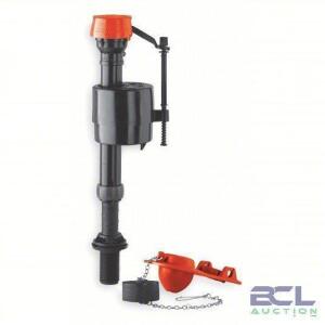 DESCRIPTION: (3) COMBINATION UNIT TOILET FILL VALVEBRAND/MODEL: FLUIDMASTER #1APJ2INFORMATION: UNIVERSAL FITSIZE: 4.5" X 3.3" X 13.13"RETAIL$: $21.64 EAQTY: 3