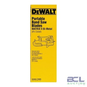 DESCRIPTION: (4) PACKS OF (3) SAW BLADES BRAND/MODEL: DEWALT #DWAPB27183 INFORMATION: BI-METAL SIZE: 27" RETAIL$: $26.49 EA QTY: 4