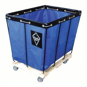 DESCRIPTION: (1) BASKET TRUCKBRAND/MODEL: TOUGH GUY #33W323INFORMATION: BLUE, VINYL, 600 LB CAPACITYSIZE: 15 CU FT, 36 in x 26 in x 34 inRETAIL$: $229.56 EAQTY: 1