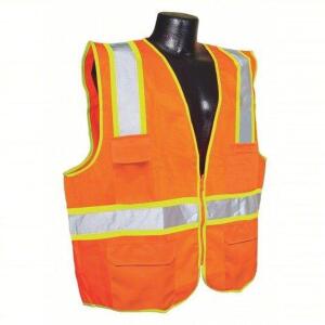 DESCRIPTION: (24) HIGH VISIBILITY VESTS BRAND/MODEL: CONDOR #53YM63 INFORMATION: HI VIZ ORANGE SIZE: 5XL RETAIL$: $30.58 EA QTY: 24