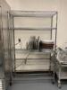 48" X 18" FIVE TIER WIRE SHELF - ON CASTERS. - 2