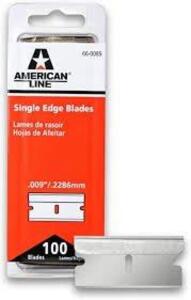 DESCRIPTION: (1) CASE OF (50) BOXES OF (100) SINGLE EDGE BLADES BRAND/MODEL: PARAMOUNT #23059108 INFORMATION: CARBON STEEL, STEEL BLACK, WRAPPED RETAI