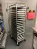 TWENTY PAN TRAY RACK W/ PLASTIC INSERTS. - 2