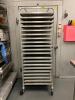 TWENTY PAN TRAY RACK W/ PLASTIC INSERTS. - 4