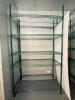 42" X 18" FIVE TIER COATED WIRE SHELVES. - 5