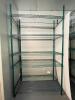 42" X 18" FIVE TIER COATED WIRE SHELVES. - 6