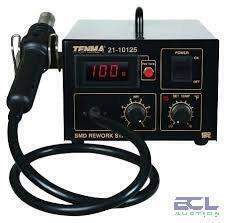 DESCRIPTION: (1) SMD REWORK STATION BRAND/MODEL: TENMA #21-11425 INFORMATION: 110 V, 60 HZ RETAIL$: $48.00 EA QTY: 1