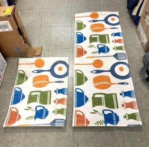 DECORATIVE KITCHEN MATS (2 PACK)