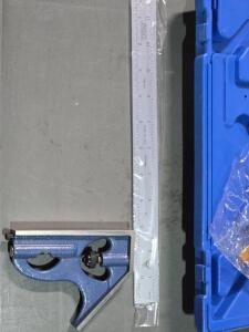 DESCRIPTION: (1) 2pc COMBINATION SQUARE BRAND/MODEL: PEC TOOLS 7121-012 SIZE: 12" RETAIL$: $178.03 QTY: 1