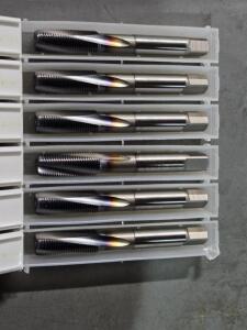 DESCRIPTION: (12) HSS SPIRAL FLUTE TAPS BRAND/MODEL: OSG V-TI-SFT SIZE: M10X1.0 RETAIL$: $525.90 QTY: 12