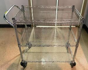 30" X 18" THREE TIER WIRE CART