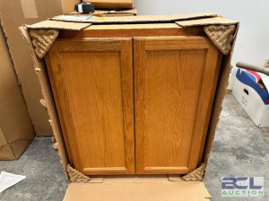 New Kitchen oak wall cabinet