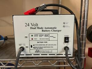 24 VOLT DUAL MODE AUTOMATIC BATTER CHARGER.