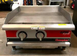 APW 24" CHAMPION SERIES COUNTER TOP GRILL.