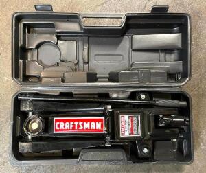 CRAFTSMAN 2 1/4 T ON TROLLEY JACK W/ CASE.