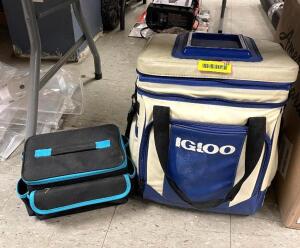 ASSORTED COOLERS AS SHOWN IN VERY GOOD CONDITION