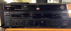 JVC RECEIVER AND SAMSUNG DVD PLAYER