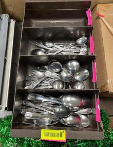 LARGE ASSORTMENT OF SILVERWARE