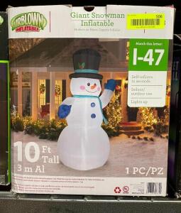 10' GIANT SNOWMAN INFLATABLE