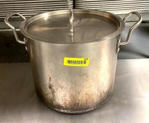 20 QT STAINLESS STOCK POT W/ LID