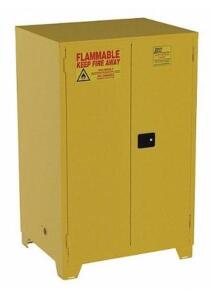 DESCRIPTION: (1) FLAMMABLES SAFETY CABINET BRAND/MODEL: JAMCO/FS90YP INFORMATION: YELLOW/SELF-CLOSING/CAPACITY: 90 GAL RETAIL$: 1,972.51 SIZE: 70"H X