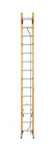 DESCRIPTION: (1) GLIDESAFE FIBERGLASS LADDER BRAND/MODEL: WERNER/T6228-2GS INFORMATION: LOAD CAPACITY: 300 LBS/TRI-RUNG RETAIL$: 546.92 SIZE: 19"BOTTO