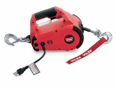 DESCRIPTION: (1) PORTABLE ELECTRIC WINCH BRAND/MODEL: WARN/885000 INFORMATION: 1ST LAYER LOAD CAPACITY: 1,000 LBS/FULL LOAD AMPS: 7.7 A RETAIL$: $261.