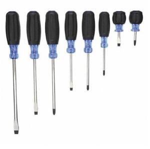 DESCRIPTION: (1) GENERAL PURPOSE SCREWDRIVER SET BRAND/MODEL: WESTWARD/10J228 INFORMATION: PHILLIPS/BLACK-HANDLES/ALLOY STEEL RETAIL$: 51.38 SIZE: 1-1