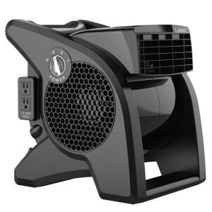 DESCRIPTION: (1) PIVOTING UTILITY BLOWER FAN BRAND/MODEL: LASKO/U15617 INFORMATION: BLACK/3-SPEEDS RETAIL$: 99.90 SIZE: 11.25"L X 14.5"W X 14.5"H QTY: