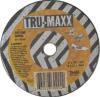 DESCRIPTION: (1) PACK OF (50) ALUMINUM OXIDE CUTOFF WHEEL BRAND/MODEL: TRU-MAXX/613170 INFORMATION: GRIT: 36/COARSE-GRADE RETAIL$: 153.50 PER PK OF 50